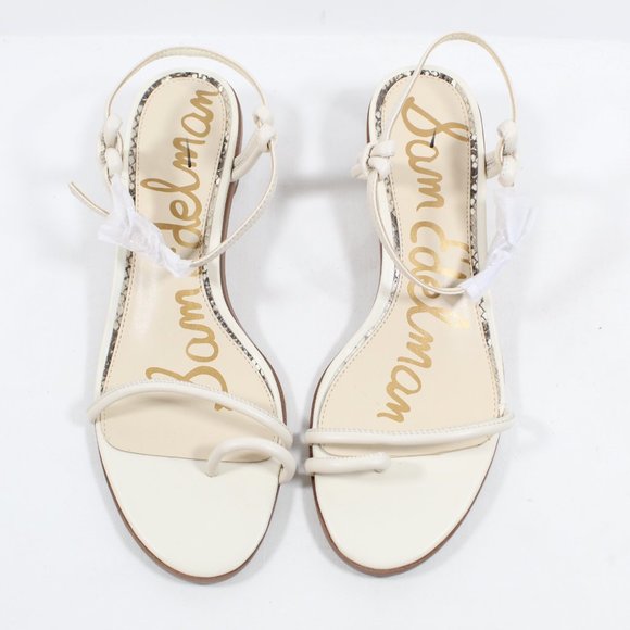 Sam Edelman Isle Leather Low-Heel Sandals - Beige 8.5M - Picture 3 of 5